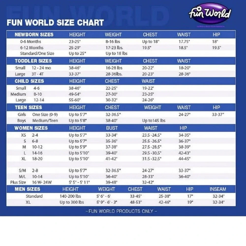 Fun World include hooded